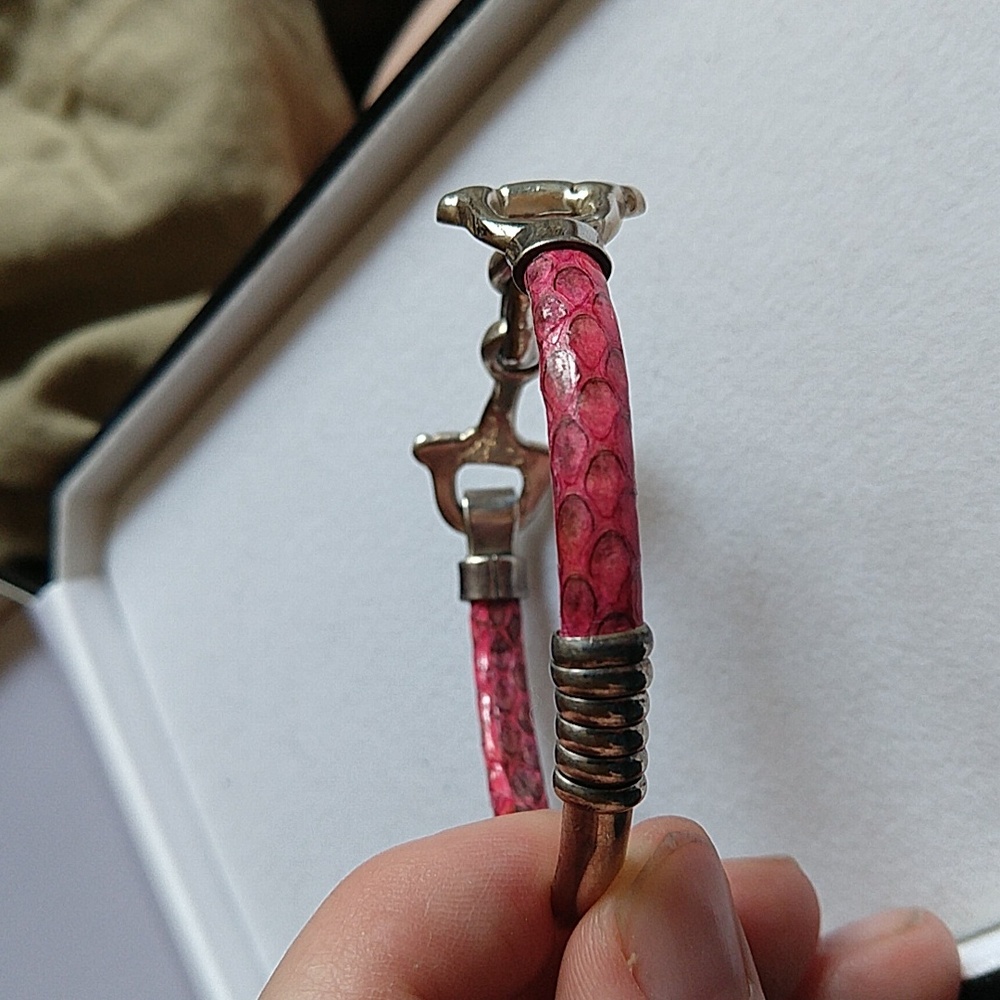 Vintage Native American Pink Python Equestrian Br… - image 7